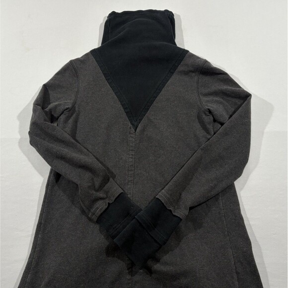 Lululemon Gratitude Wrap Jacket Womens Gray Snap Up Sweater Grunge Punk Sz 4 - Picture 13 of 14